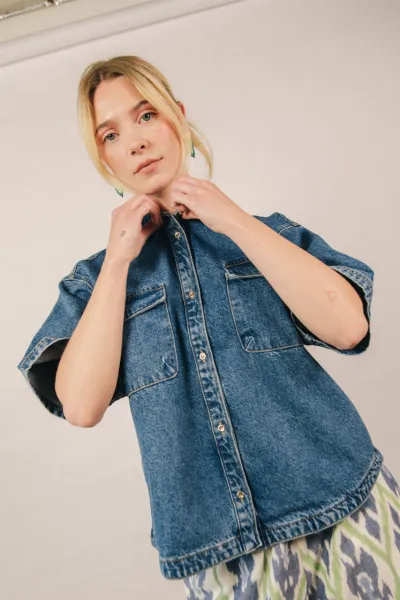 el.résidu el.résidu Damen vegan Hemd Isa