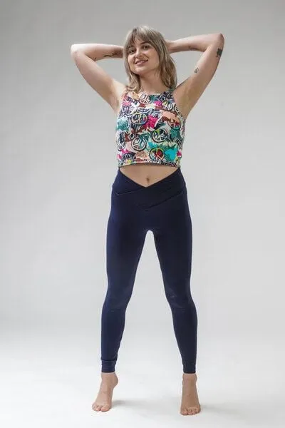 YogiLiebe YogiLiebe Yoga double wende Top Shanti aus Bio-Baumwolle