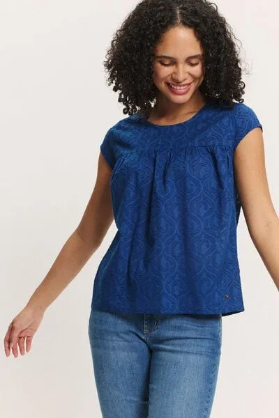 TRANQUILLO TRANQUILLO Bluse in Batist Optik Lunaa aus Bio-Baumwolle (1180008)