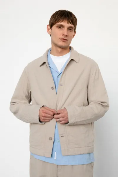 Rotholz Rotholz Herren vegan Jacke Lightweight Sand