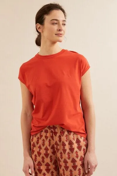 LANIUS LANIUS Shirt mit überschnittener Schulter aus Bio-Baumwolle GOTS