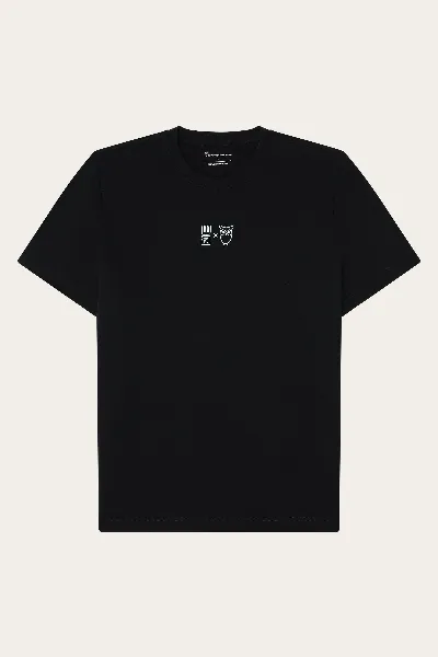 KnowledgeCotton Apparel KnowledgeCotton Apparel Herren vegan T-Shirt Herren Wasser Ist Leben Black Jet