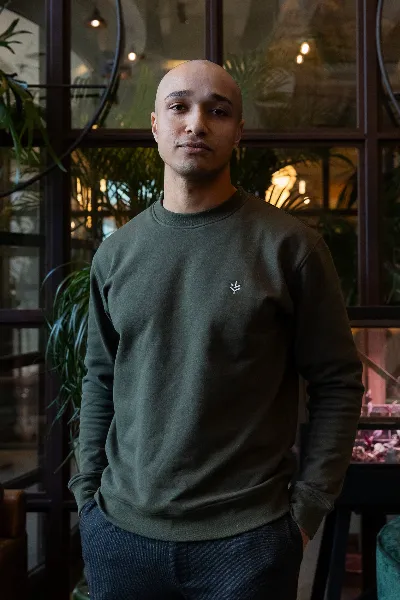 Lucid Collective Lucid Collective Herren vegan Sweatshirt Just Jungle Grün