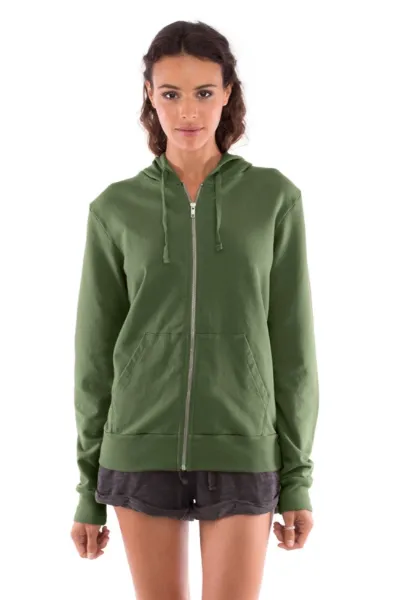 RAVENS VIEW IBIZA RAVENS VIEW IBIZA Damen vegan Hoodie Zip Vedra Waldgrün