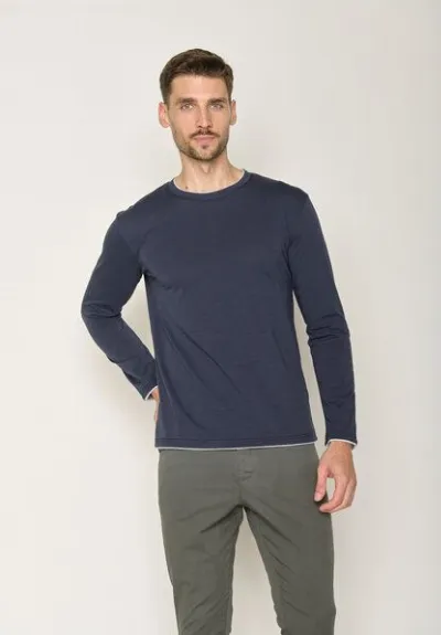 GreenBomb GREENBOMB Basic Rough - Elegantes Longsleeve aus Bio-Baumwolle / GOTS / Fair & Vegan