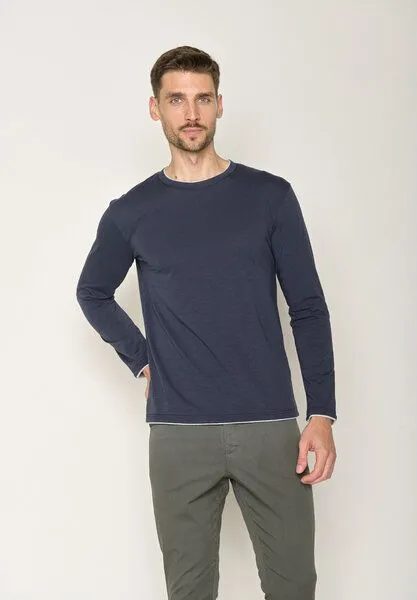 GreenBomb GREENBOMB Basic Rough - Elegantes Longsleeve aus Bio-Baumwolle / GOTS / Fair & Vegan
