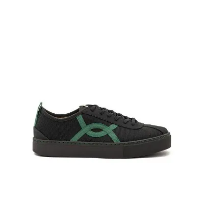 Vesica Piscis Footwear Vesica Piscis Footwear KAFKA BLACK SNEAKER OF RECYCLED COTTON