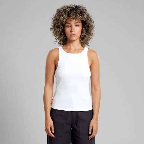 Dedicated DEDICATED Valdermarsvik Ripped Top - White
