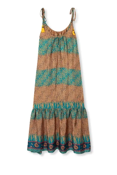 el.résidu el.résidu Damen vegan Kleid Myra Blau/