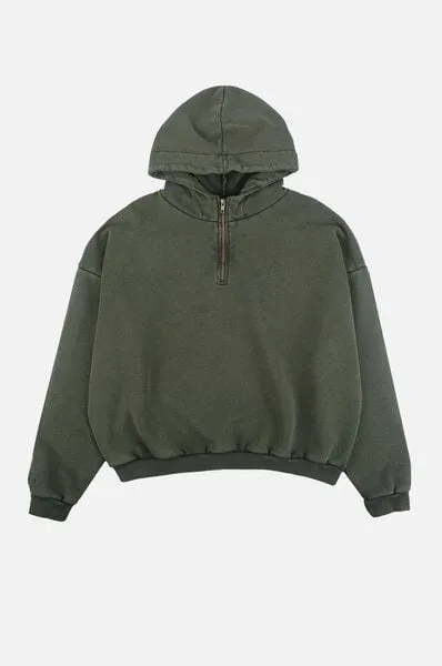 Trendsplant Trendsplant The Super Heavy Oversized Hoodie Kombu Green