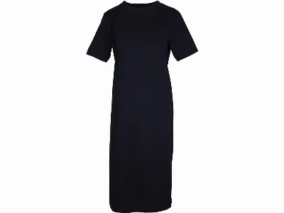 MELA MELA Bio-Damen-Kleid LATIKA mit Beinschlitz aus Jersey, black,