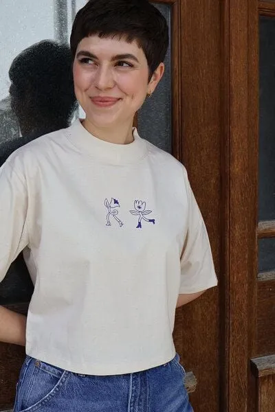 Kultgut Kultgut Artdesign- Biofair- Flausch-Shirt im Boxistyle / HEY Summer!