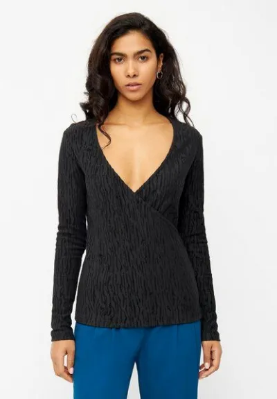 Givn Berlin Givn Berlin Wickelbluse CLEA aus Bio-Baumwolle