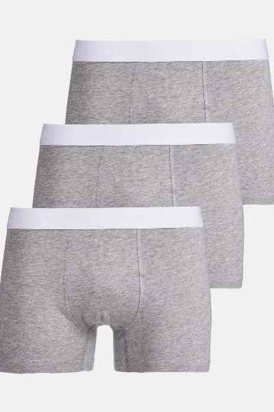 VATTER VATTER Herren vegan Trunk Short Tim Grau 3er-Pack