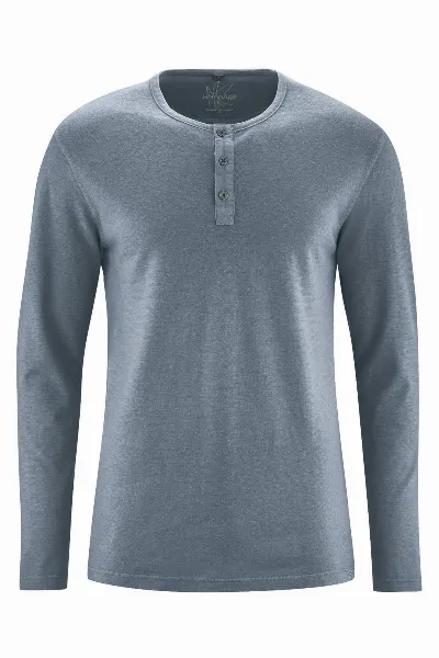 HempAge Henley Longsleeve aus Hanf & Bio Baumwolle