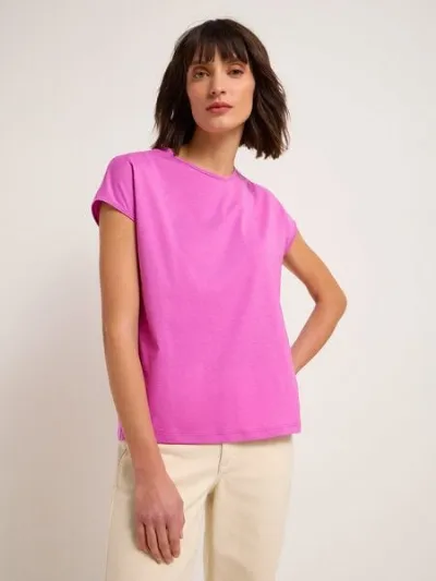 LANIUS LANIUS Shirt mit überschnittener Schulter aus Bio-Baumwolle
