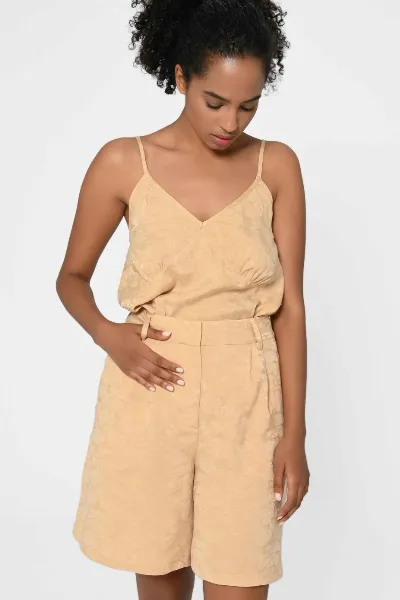 Lovjoi LOVJOI Damen vegan Shorts Cabanaa Brown Sugar