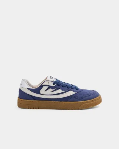 MoEa MoEa Sneakers Veyron Low - Blue & Cream - Mushroom