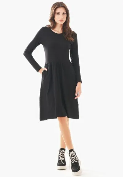 ORGANICATION ORGANICATION Langarm-Jerseykleid aus Bio-Baumwolle