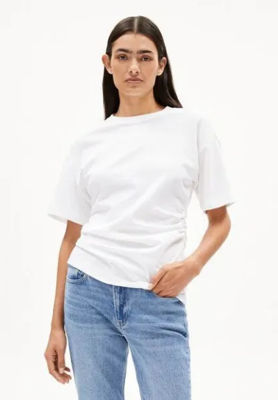 ARMEDANGELS ARMEDANGELS JAREKAA Damen Heavyweight T-Shirt aus recyceltem Baumwoll Mix