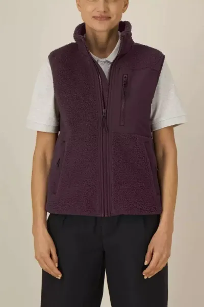 UNIPOLAR UNIPOLAR Damen vegan Weste Lin Rot