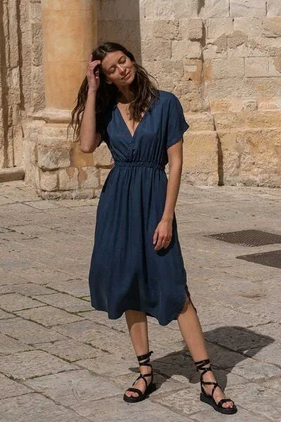 WiDDA berlin WiDDA berlin Kimonokleid JOAN in Rauchblau aus TENCEL®