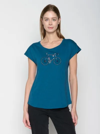 GreenBomb GREENBOMB Bike Norway Cool - Sportliches T-Shirt aus Bio-Baumwolle / hochwertiger Print / GOTS / Fair & Vegan