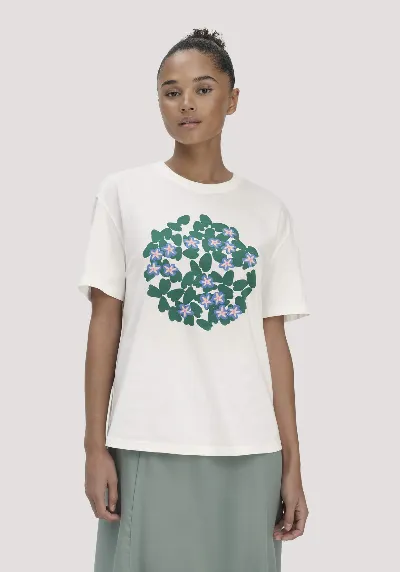 hessnatur hessnatur Damen Print T-Shirt Oversize LIV LEE aus Bio-Baumwolle - grün