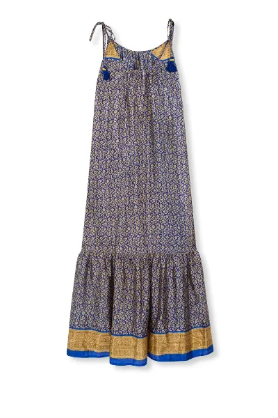 el.résidu el.résidu Damen vegan Kleid Myra Dunkelblau/