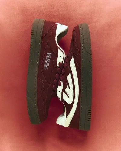 MoEa MoEa Sneakers Veyron Low - Wine & Cream - Mushroom