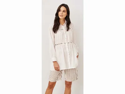 Living Crafts Living Crafts Bio-Damen-Bluse Katharina white,
