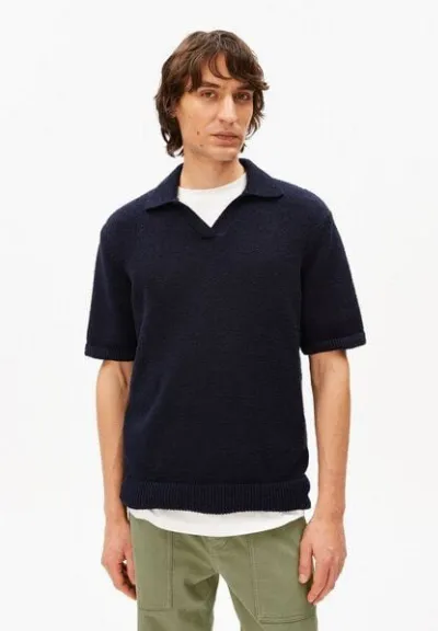 ARMEDANGELS ARMEDANGELS BOUCLE Herren Polo aus Bio-Baumwoll Mix