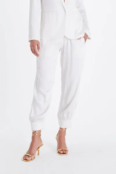 Neu Nomads Neu Nomads Damen vegan Hose Allie Ankle Snow White