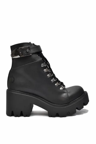  Altercore Damen vegan Stiefel Enid Schwarz