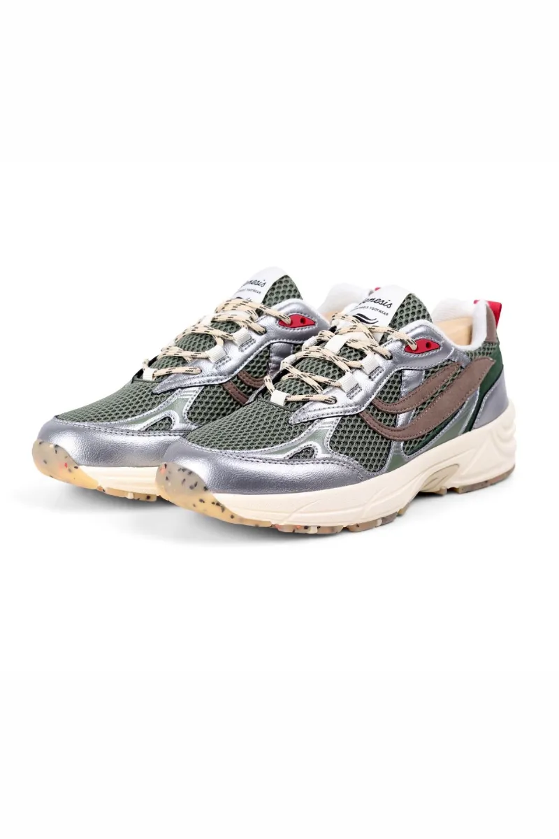 Genesis Sneaker G-Eco`99 Spotted Sole Silver/Olive