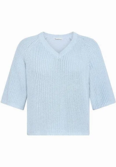 KnowledgeCotton Apparel KnowledgeCotton Apparel Kurzarm Pullover aus Biobaumwolle