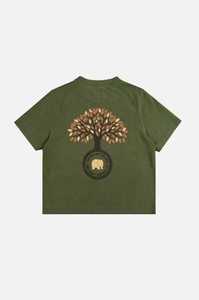 Trendsplant Trendsplant Women's Fafe Pigment T-Shirt Oak Green