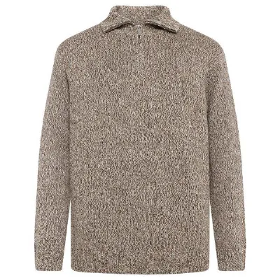KnowledgeCotton Apparel KnowledgeCotton Apparel Strickpullover Quater zip sweater