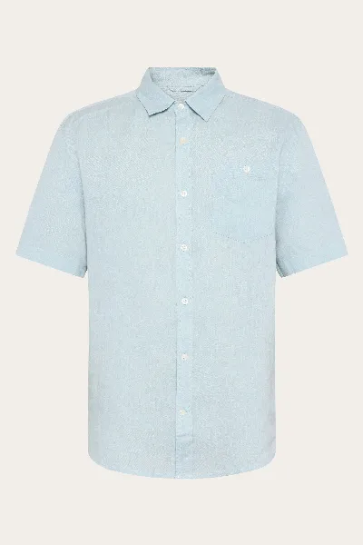 KnowledgeCotton Apparel KnowledgeCotton Apparel Herren vegan Kurzarmhemd Custom Fit Skyway