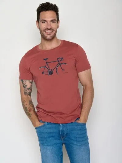 GreenBomb GREENBOMB Bike Crop Guide - Sportliches T-Shirt aus Bio-Baumwolle / hochwertiger Print / GOTS / Fair & Vegan