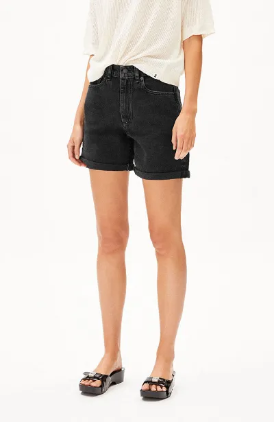 ARMEDANGELS ARMEDANGELS Damen vegan Denim Shorts Sheaari Ebenholz Schwarz