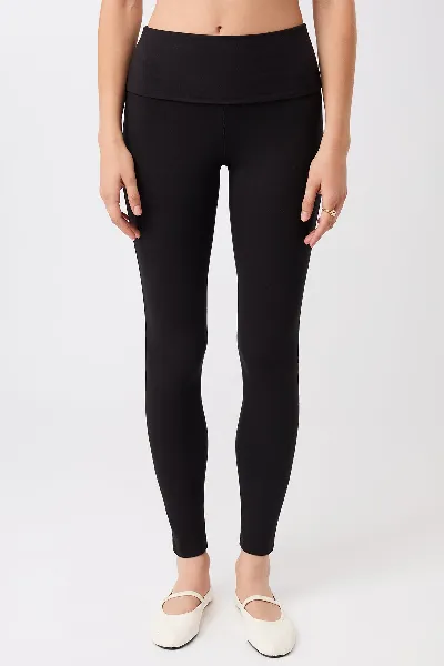 mandala MANDALA Damen vegan Leggings Rolldown