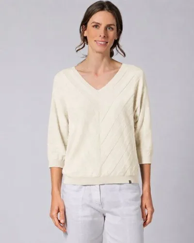 HempAge HempAge Pullover mit V-Ausschnitt Hanf/Biobaumwolle