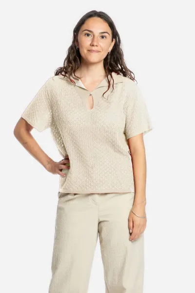 MATONA MATONA Damen vegan Bluse Pointelle