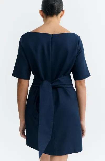 thinking mu Thinking MU Damen vegan Kleid Kieran Blue