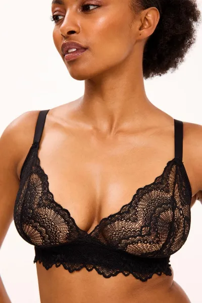 Understatement Understatement Damen vegan Bralette Dessous Spitze Dreieck