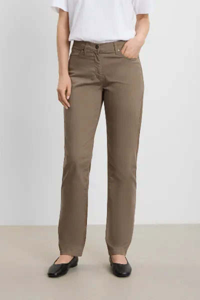 LAURIE LAURIE Damen vegan Hose Charlotte Regular Mittellang Sika