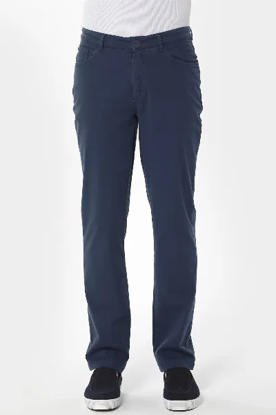 ORGANICATION ORGANICATION Herren vegan Hose Five Pocket Navy Blau