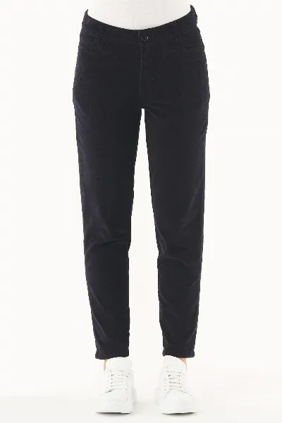 ORGANICATION ORGANICATION Damen vegan Cordhose Bio-Baumwolle Dunkelblau