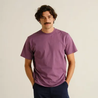 Dedicated DEDICATED Herren T-Shirt Stockholm Base Berry Purple